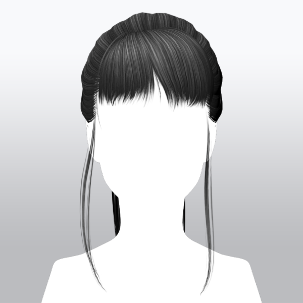 Alpha SSalon hair 12 by ssalon - The Sims 4 Custom Content