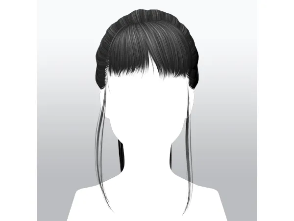 Alpha SSalon hair 12 - The Sims 4 Custom Content