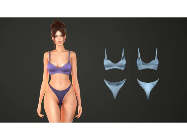 Maxis Match Megan Lingerie Set by modcollective - The Sims 4 Custom Content