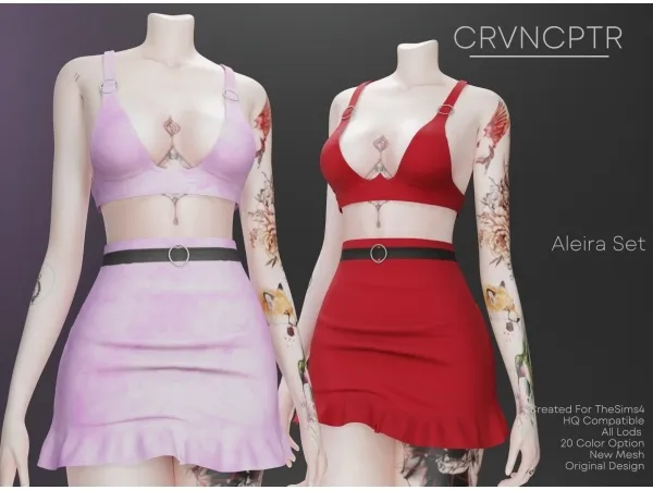 Alpha Aleira Set - The Sims 4 Custom Content