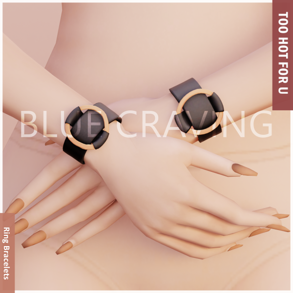 Mix Blue Craving Ring Bracelets by bluecraving - The Sims 4 Custom Content