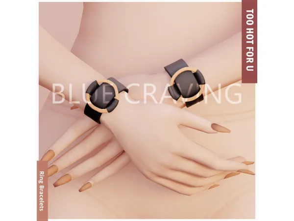 Mix Blue Craving Ring Bracelets - The Sims 4 Custom Content
