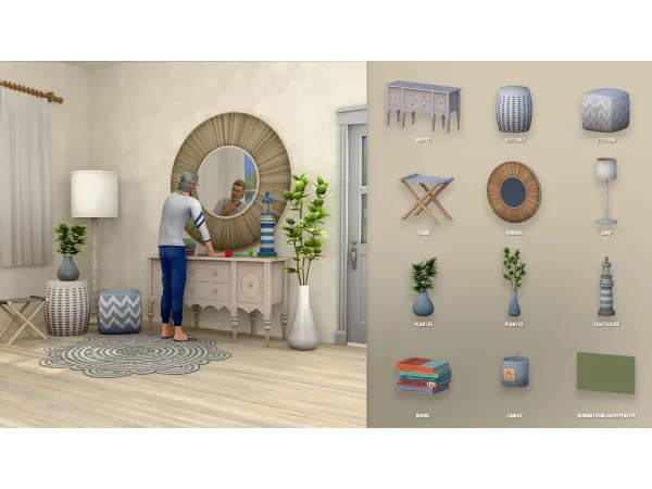 Maxis Match NAUTICAL LIVING PART 2 ModCo Studios by modcollective - The Sims 4 Custom Content