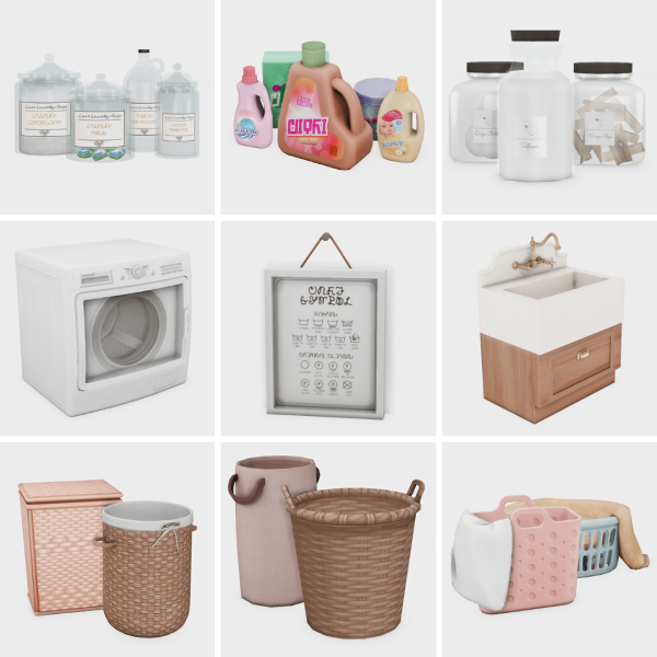 Maxis Match aesthetic laundry part 2 sims 4 finds by simsfinds - The Sims 4 Custom Content