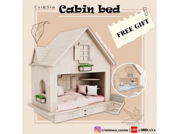 [GIFT] 2505 Cabin bed by Lalalana