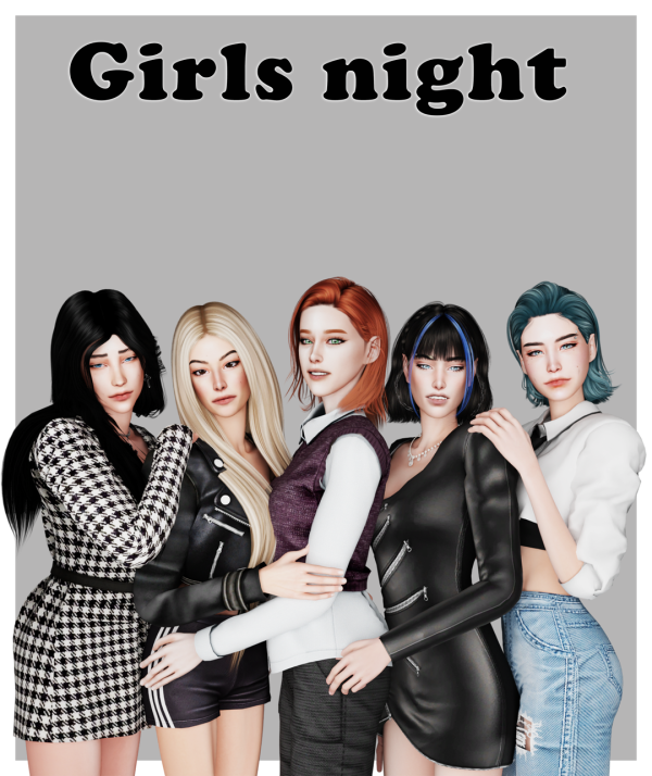 Mix Girls night by simmer_creator - The Sims 4 Custom Content