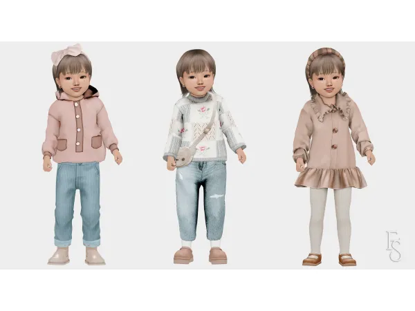 Soft Autumnal Toddler Lookbook by farfallasims