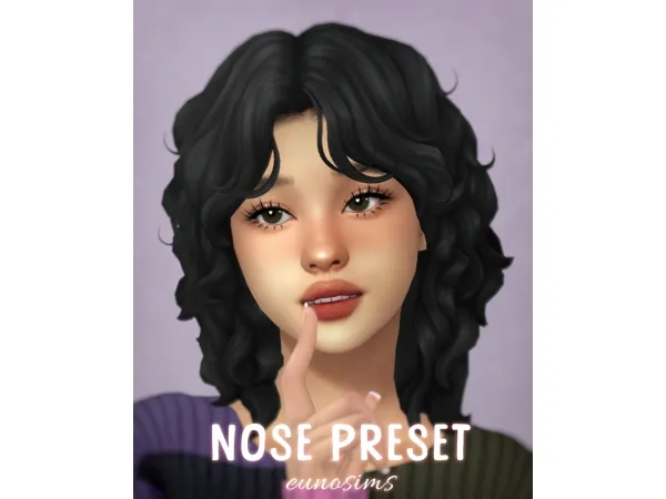 Mix female nose preset set by eunosims - The Sims 4 Custom Content