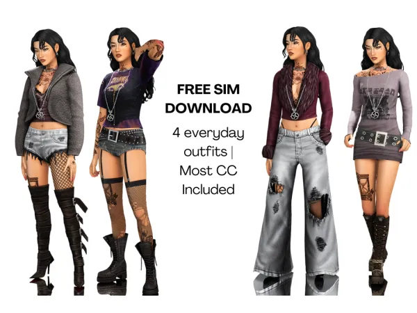 Maxis Match Sentate x Serenity Sim Download by simsfinds - The Sims 4 Custom Content