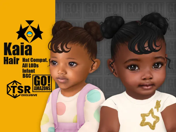 Maxis Match Kaia Hair - The Sims 4 Custom Content