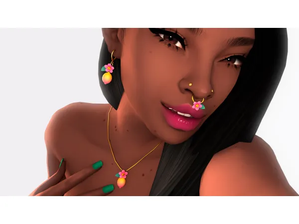 Mix Lemon Blossom Jewelry by modcollective - The Sims 4 Custom Content