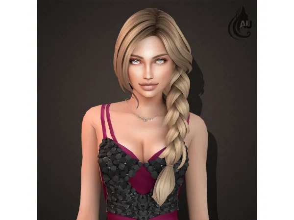 Mix Kelsa maxis mix hairstyle - The Sims 4 Custom Content