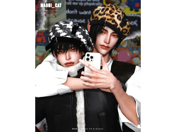 [Maoni_cat]Belt Buckle Beret-HAT