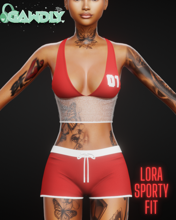 Alpha Lora Sporty Fit by simsfinds - The Sims 4 Custom Content