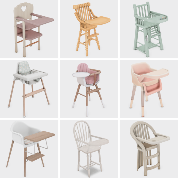 Maxis Match infant highchairs sims 4 finds by simsfinds - The Sims 4 Custom Content