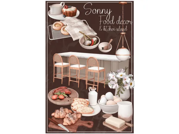 Sonny food decor and kitchen island by Pinkboxdesign