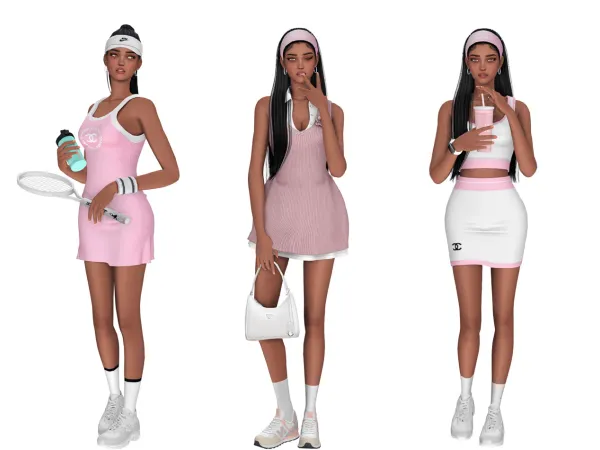 Mix Sport Outfits Lookbook by thekims4 - The Sims 4 Custom Content