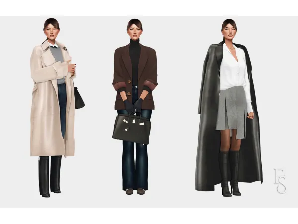 Alpha Autumnal Fashion by farfallasims - The Sims 4 Custom Content