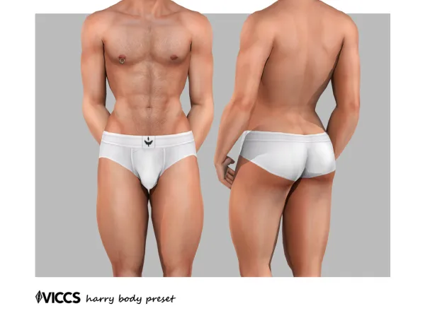 Mix VICCS_HARRY BODY PRESET (TEEN ELDER) - The Sims 4 Custom Content