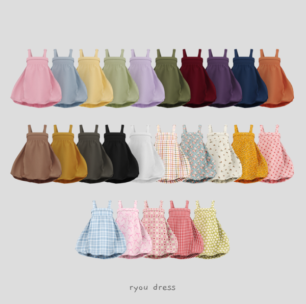 Maxis Match Ryou Dress and Bag by simsfinds - The Sims 4 Custom Content