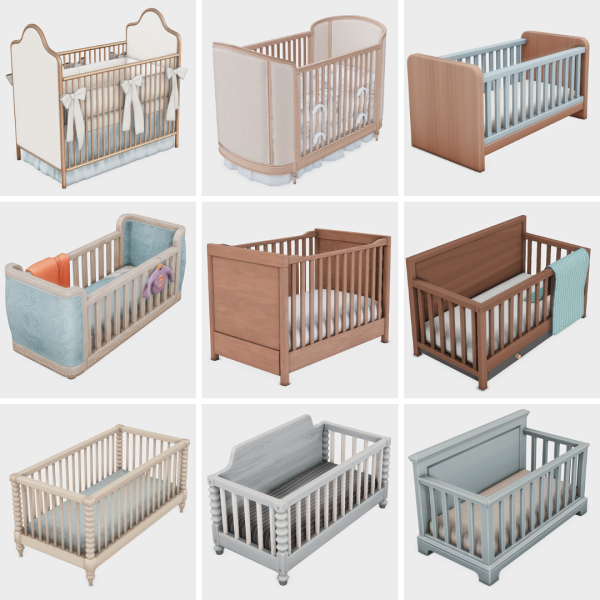 Maxis Match blue cribs sims 4 finds by simsfinds - The Sims 4 Custom Content
