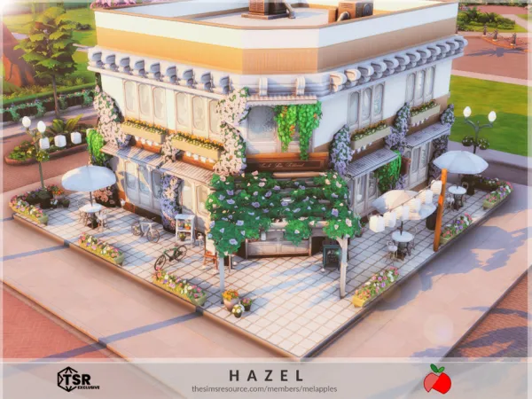 Maxis Match Hazel cafe by melapples - The Sims 4 Custom Content
