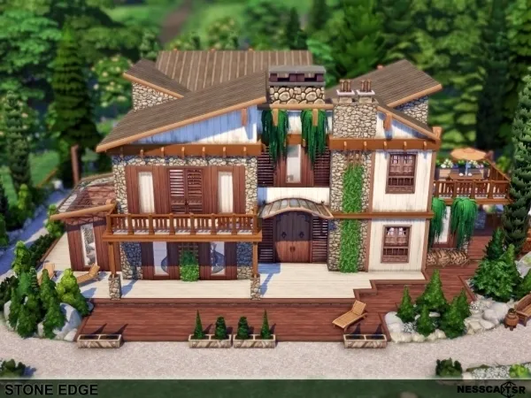 Alpha Stone Edge by nesscasims - The Sims 4 Custom Content