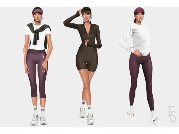 Mix Autumnal Athleisure by simsfinds - The Sims 4 Custom Content