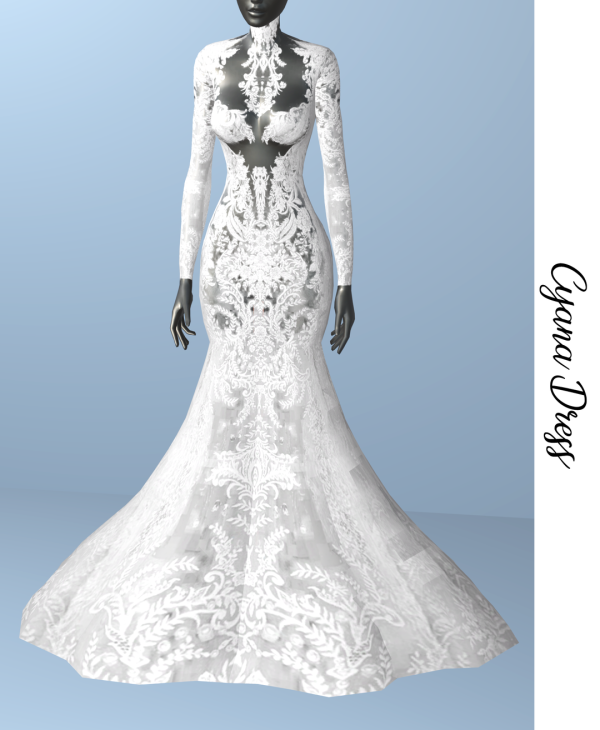 Alpha Cyana Dress by simsfinds - The Sims 4 Custom Content