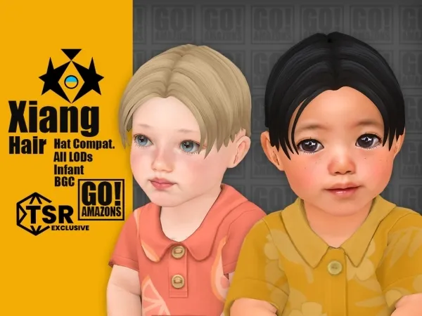 Maxis Match Xiang Hair - The Sims 4 Custom Content