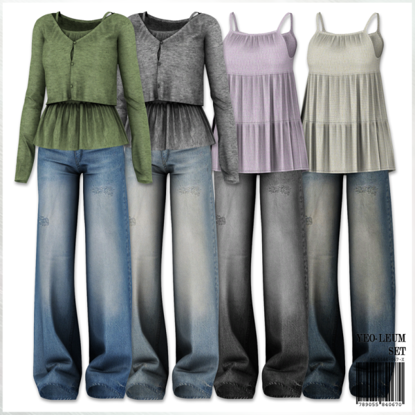 Alpha YEO LEUM Set by simsfinds - The Sims 4 Custom Content