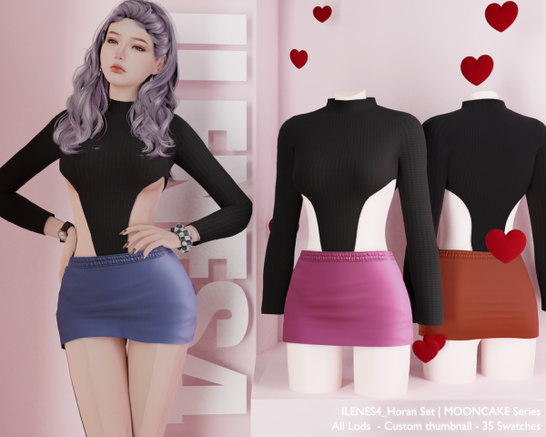 Alpha ILN Horan Set by ilenes4 - The Sims 4 Custom Content