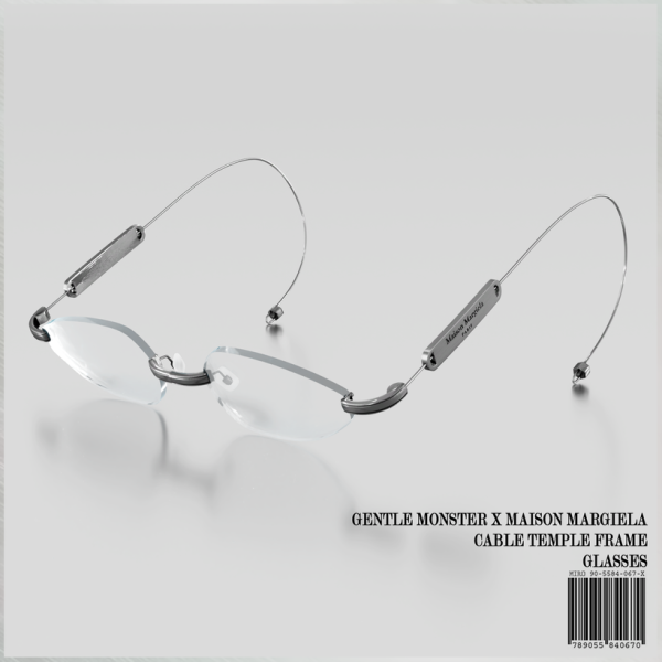 Alpha GM X MM Cable Temple Frame Glasses by simsfinds - The Sims 4 Custom Content