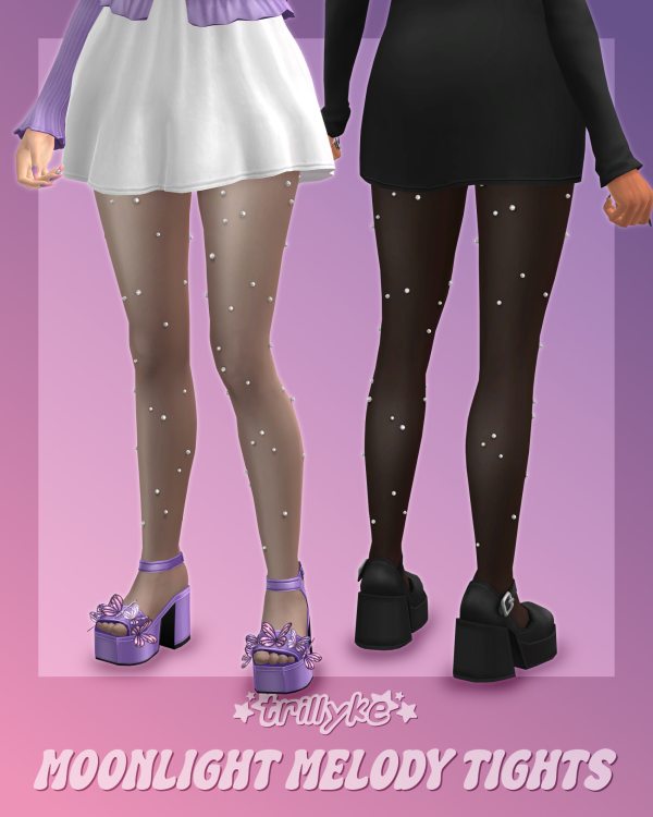 Maxis Match Moonlight Melody Tights by simsfinds - The Sims 4 Custom Content
