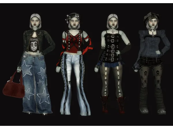 Alpha FRANKIE STEIN LOOKBOOK by marberrysims - The Sims 4 Custom Content