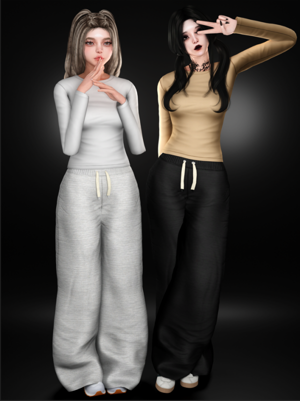 Alpha ᴊᴏɢɢɪɴɢ ʙᴀɢɢʏ ᴀɴᴅ ɴᴏx ᴛᴏᴘ by whimp - The Sims 4 Custom Content