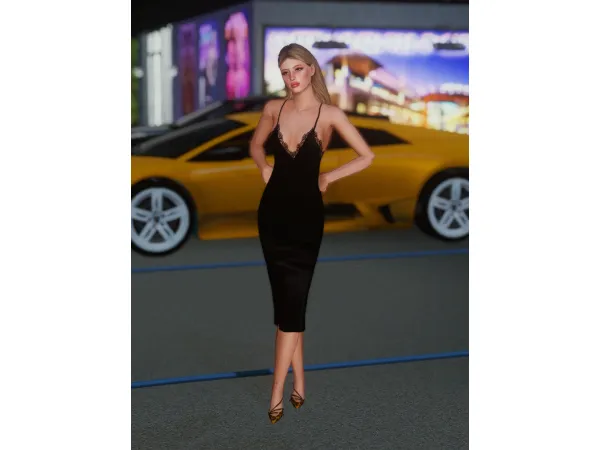 3 Midi Dresses for AF by nectar - The Sims 3 Custom Content