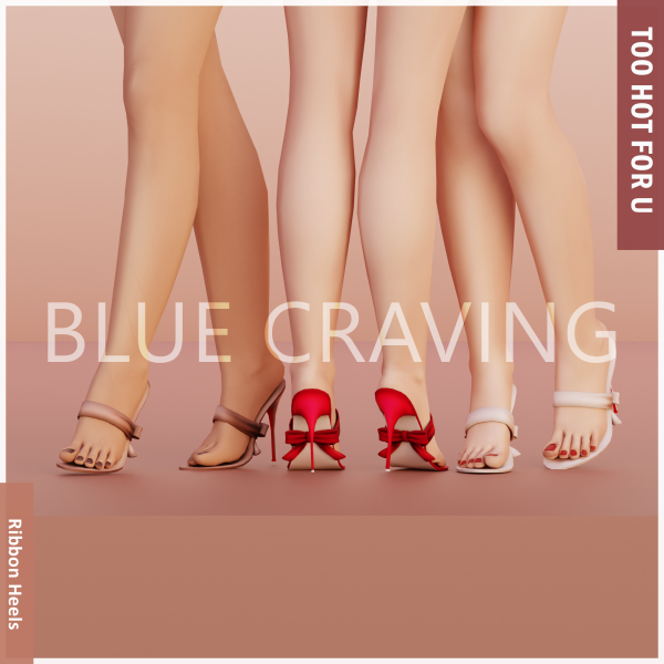 Maxis Match Blue Craving Ribbon Heels by bluecraving - The Sims 4 Custom Content