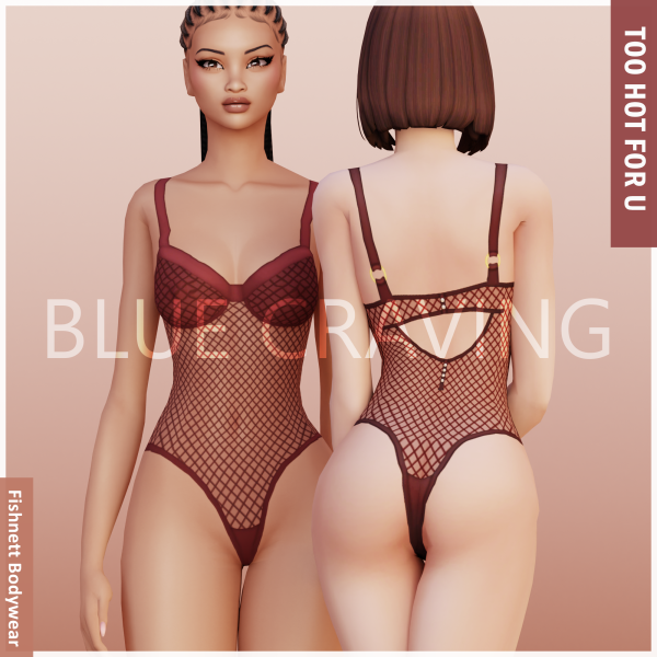 Maxis Match Blue Craving Fishnet Bodywear by bluecraving - The Sims 4 Custom Content
