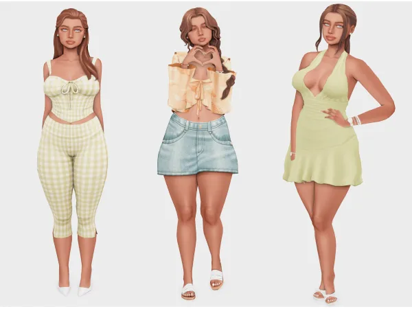 Maxis Match girly girl spring sims 4 lookbook by simsfinds - The Sims 4 Custom Content