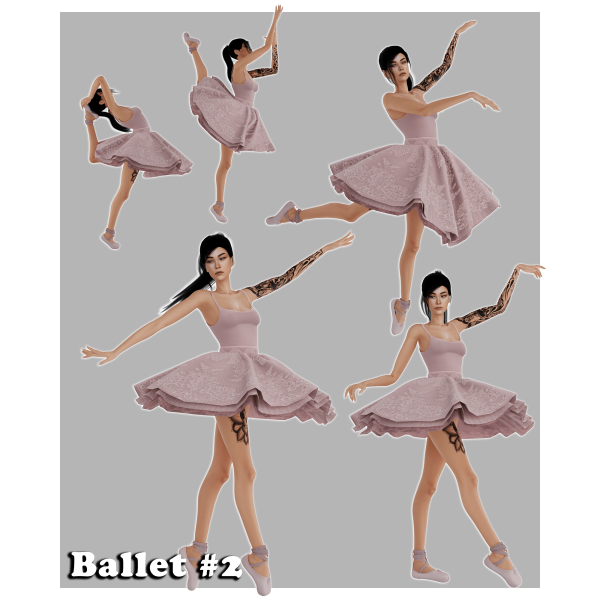 Mix Ballet 2 by simmer_creator - The Sims 4 Custom Content