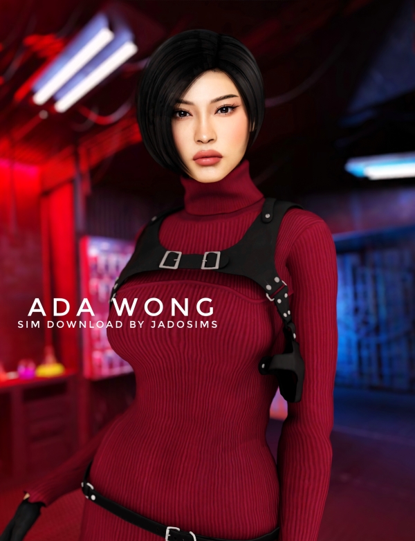 Alpha Ada Wong (Sim Download) by shopwithflynnn - The Sims 4 Custom Content
