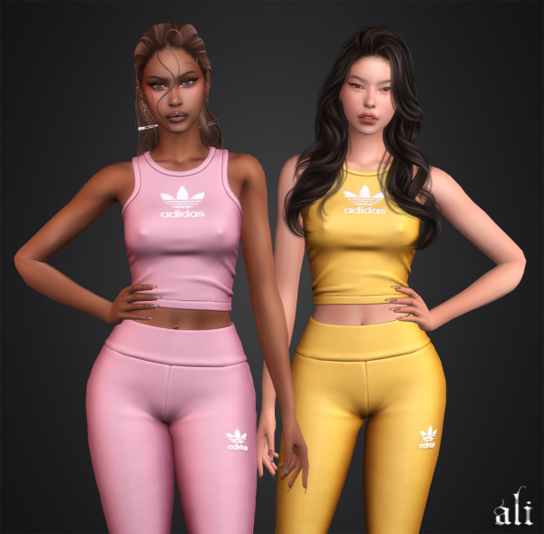 Mix ADIDAS set by simsfinds - The Sims 4 Custom Content
