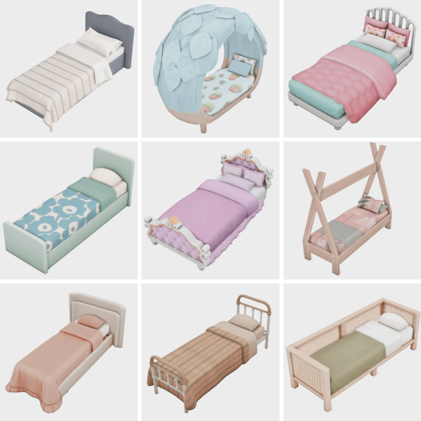 Maxis Match my favorite single beds part 1 sims 4 finds by simsfinds - The Sims 4 Custom Content