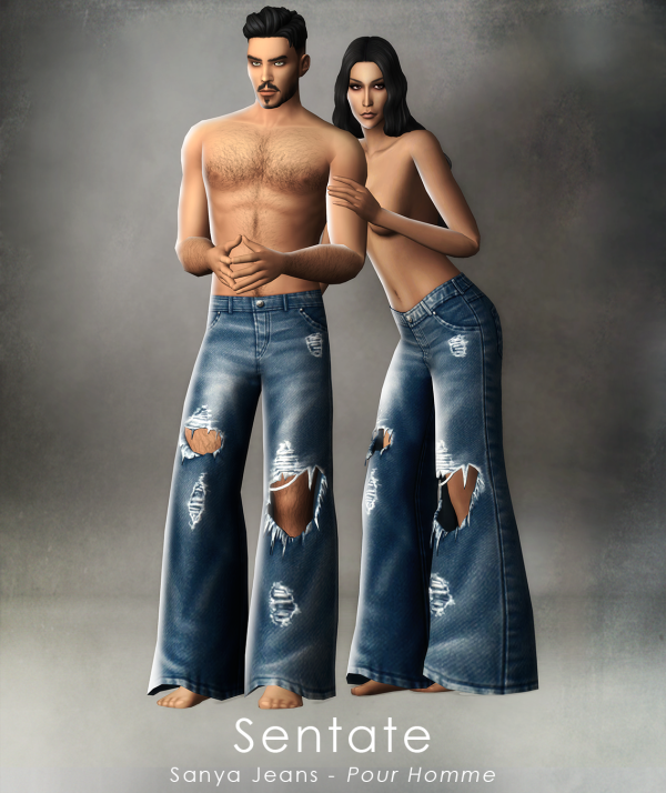 Maxis Match SENTATE Sanya Jeans Pour Homme by simsfinds - The Sims 4 Custom Content