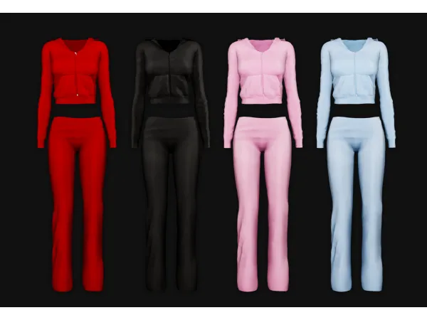 Alpha Juicy Couture Tracksuit - The Sims 4 Custom Content