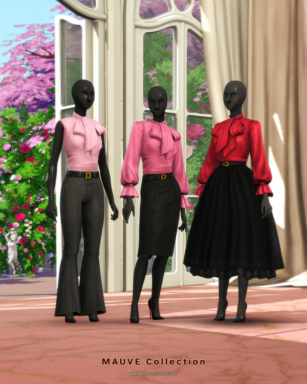 Maxis Match MAUVE Collection by simsfinds - The Sims 4 Custom Content