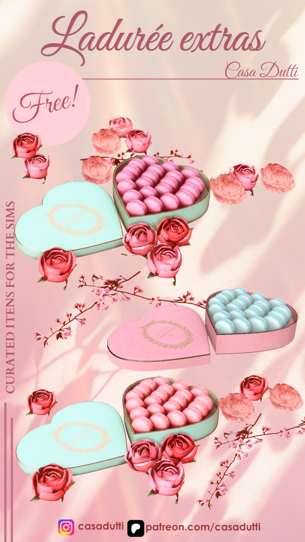 Alpha Ladurée extras by casadutti - The Sims 4 Custom Content