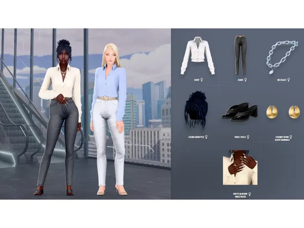 Maxis Match Gabriella Set Modco Studios Aeris NataliS - The Sims 4 Custom Content