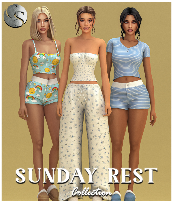 Alpha CAMUFLAJE Sunday Rest Collection by simsfinds - The Sims 4 Custom Content